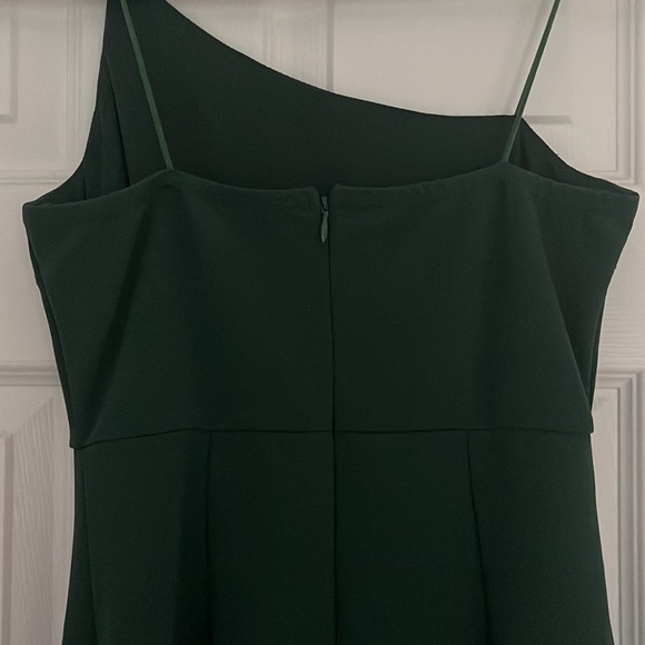 Green asymmetrical midi dress - Picture 6 of 9